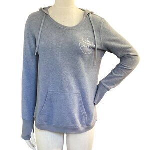 "Take A Hike" Graphic Hoodie Women's M Gray Thumbhole Long Sleeves 157P